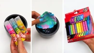 Satisfying Crushing Slime crush glitters