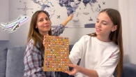 КУДИ мріє поїхати Настя Збираємо ПАЗЛ вдома My little Nastya