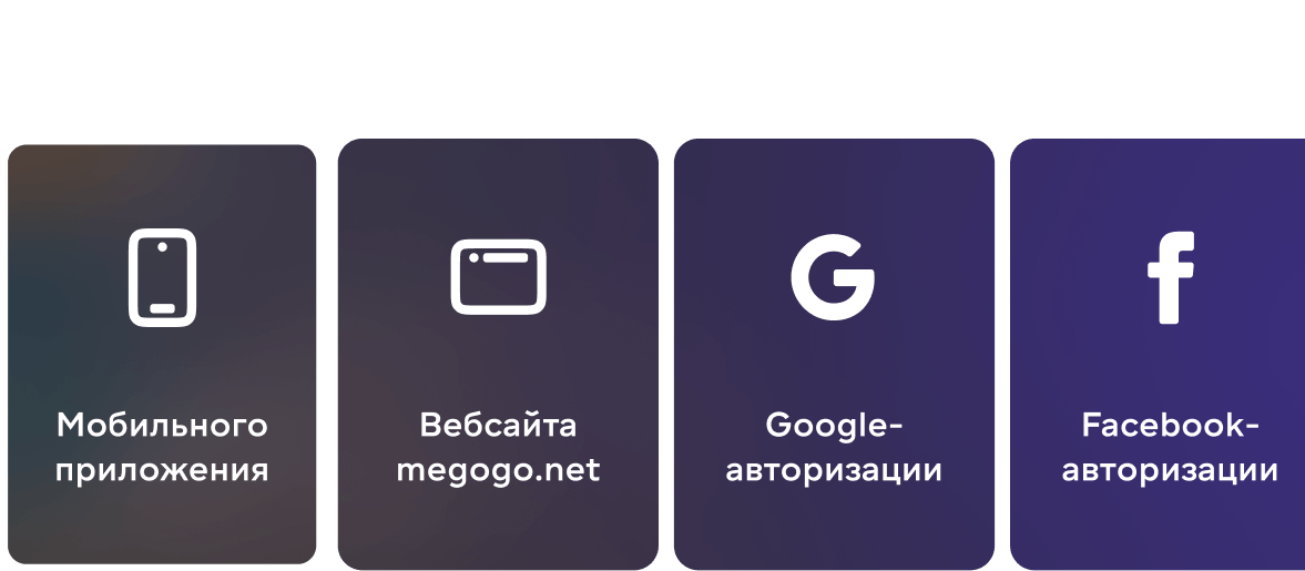Способы входа на MEGOGO