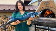 Приготовила Огромную ОСЕТРИНУ с Картошкой в Помпейской Печи! Вкус непередаваемый