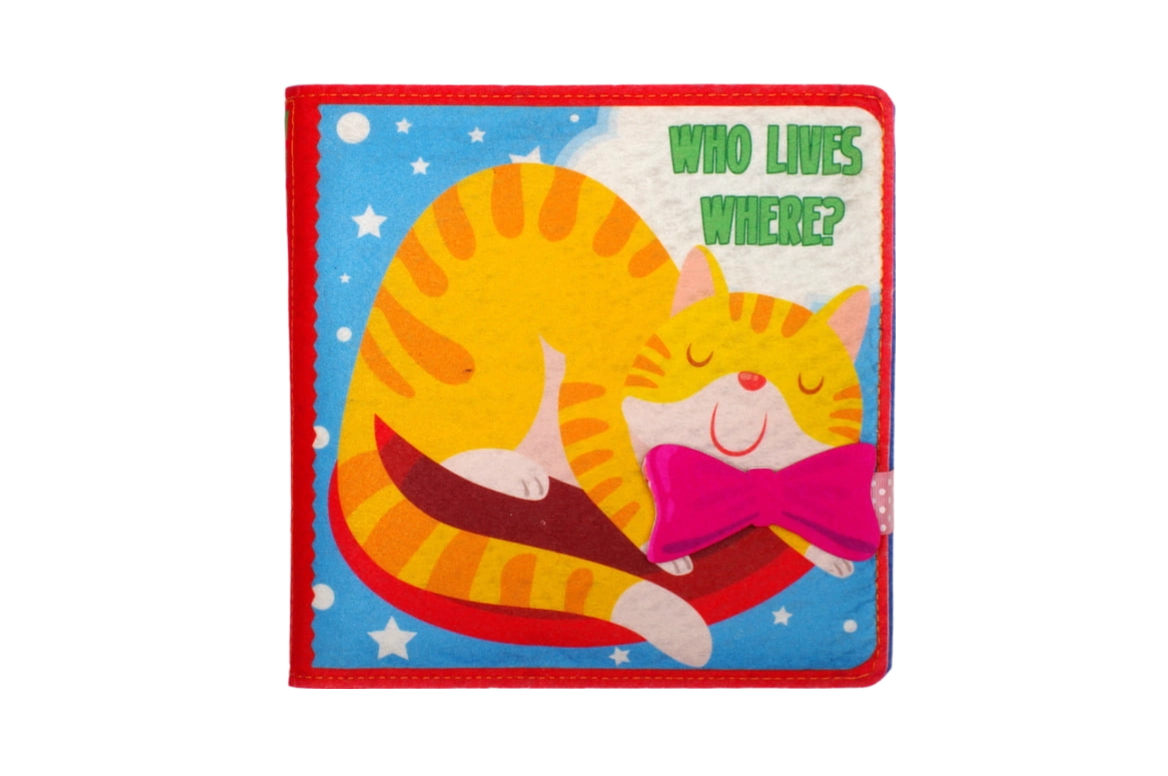 Фетрова книжка «Who Lives Where?»