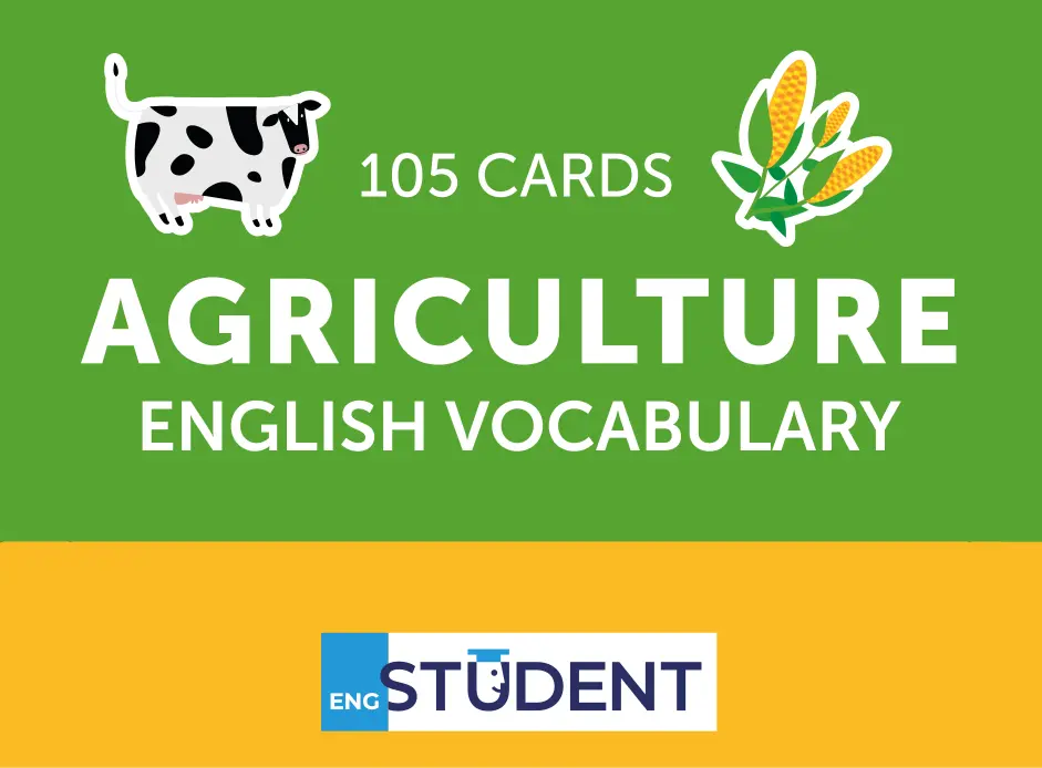 Обкладинка "Картки для вивчення - Agriculture English Vocabulary"