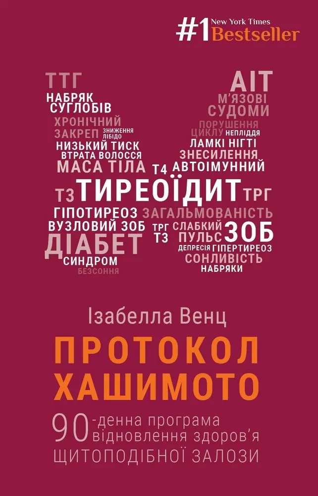 Обкладинка "Протокол Хашимото. 90-денна програма відновлення здоров’я щитоподібної залози"