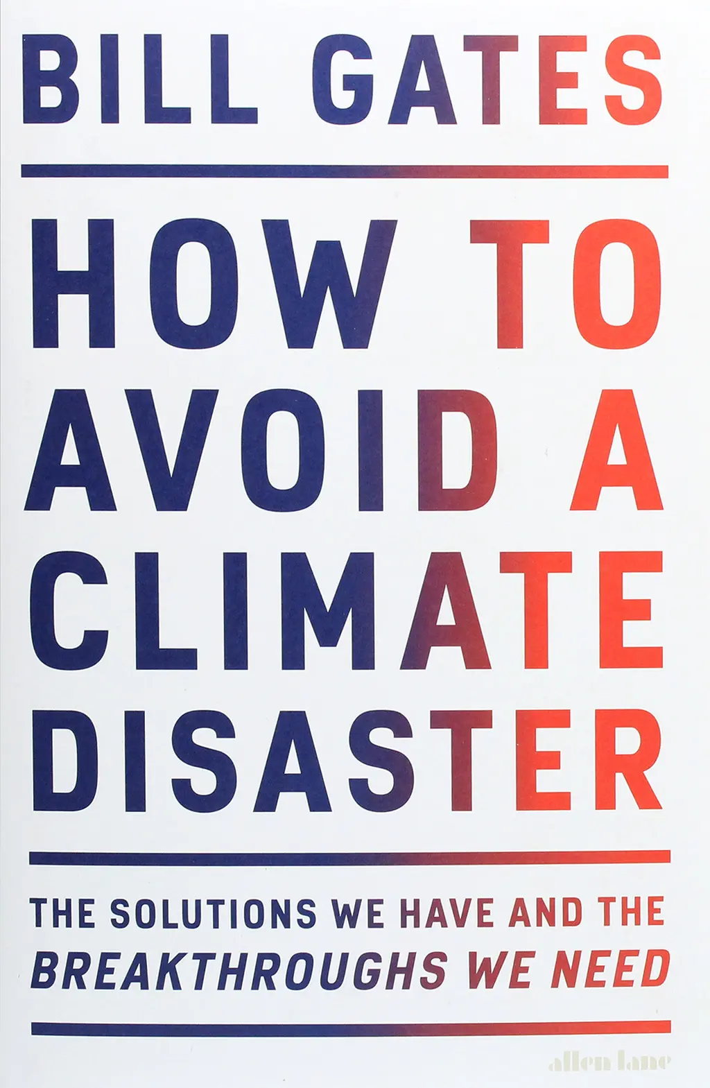 Обкладинка "How to Avoid a Climate Disaster"
