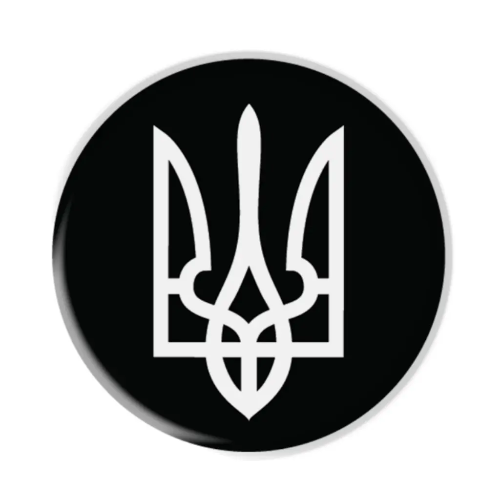 Обкладника "3D стікер «Герб чорно-білий»" Обкладинка "3D стікер «Герб чорно-білий»"