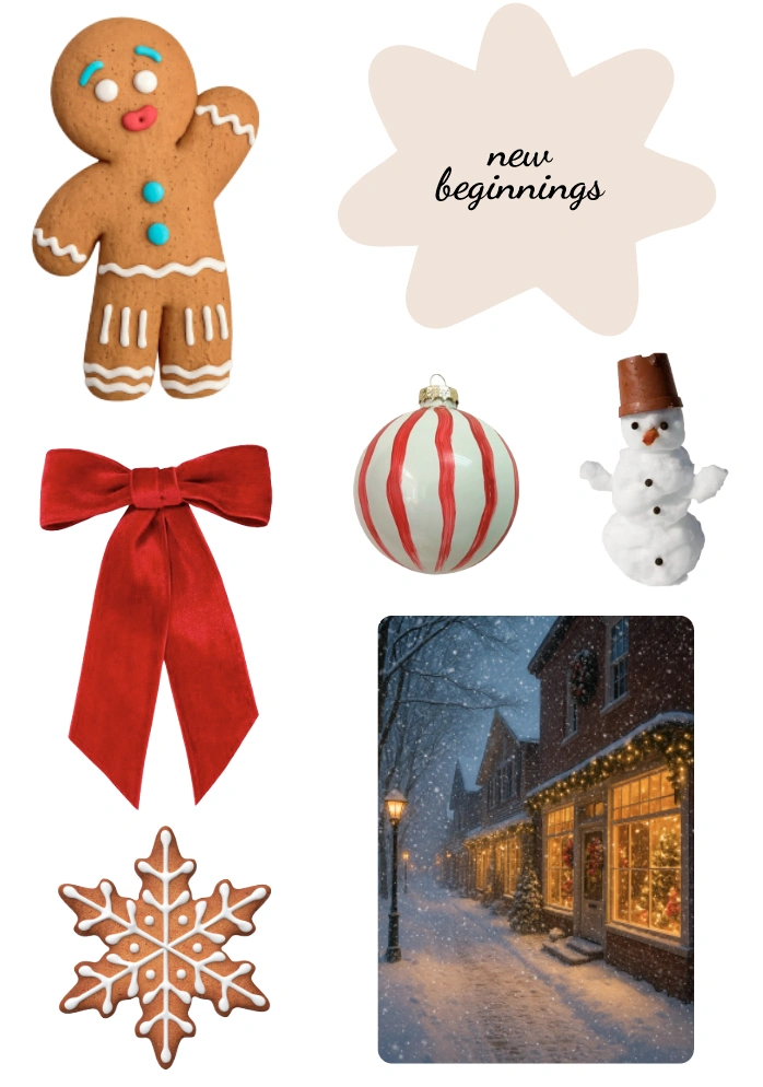 Об'ємні стікери «New year»