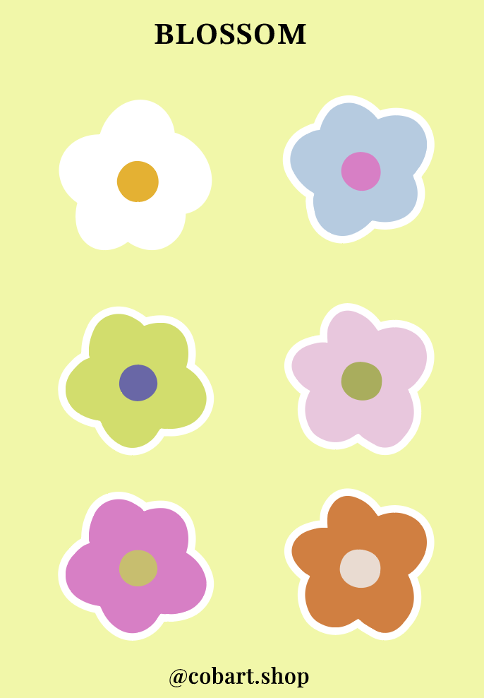 Об'ємні стікери "Blossom"