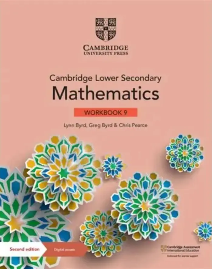 Обкладника "Cambridge Lower Secondary Mathematics (2nd Edition). Workbook 9 with Digital Access (1 Year)" Обкладинка "Cambridge Lower Secondary Mathematics (2nd Edition). Workbook 9 with Digital Access (1 Year)"