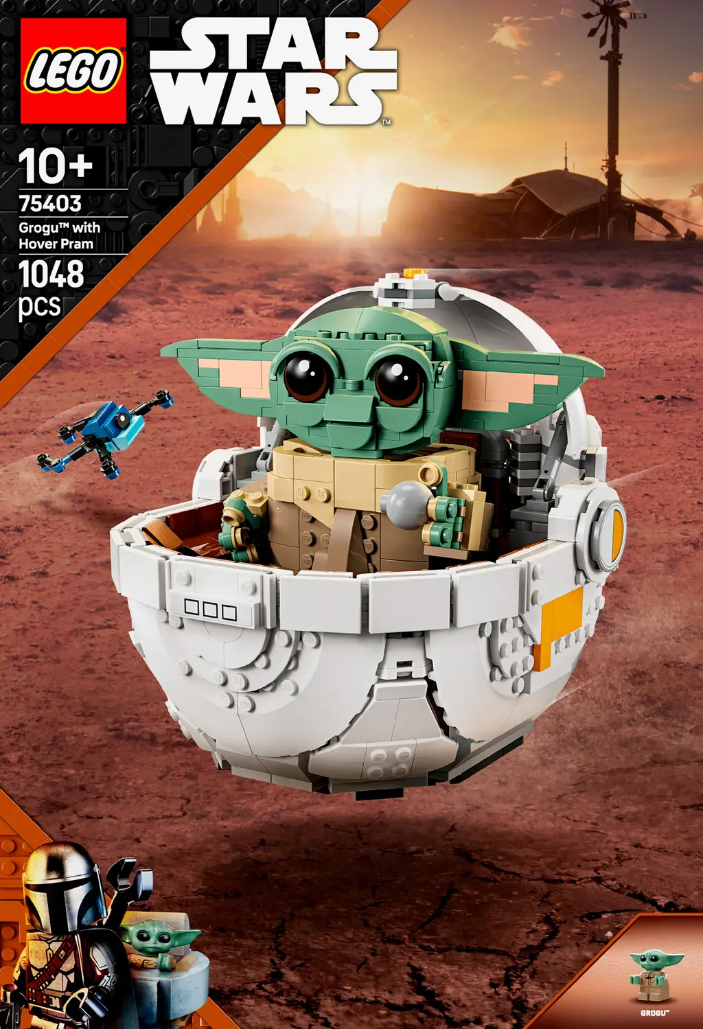Обкладника "Конструктор LEGO Ґроґу в повітряній колисці" Обкладинка "Конструктор LEGO Ґроґу в повітряній колисці"