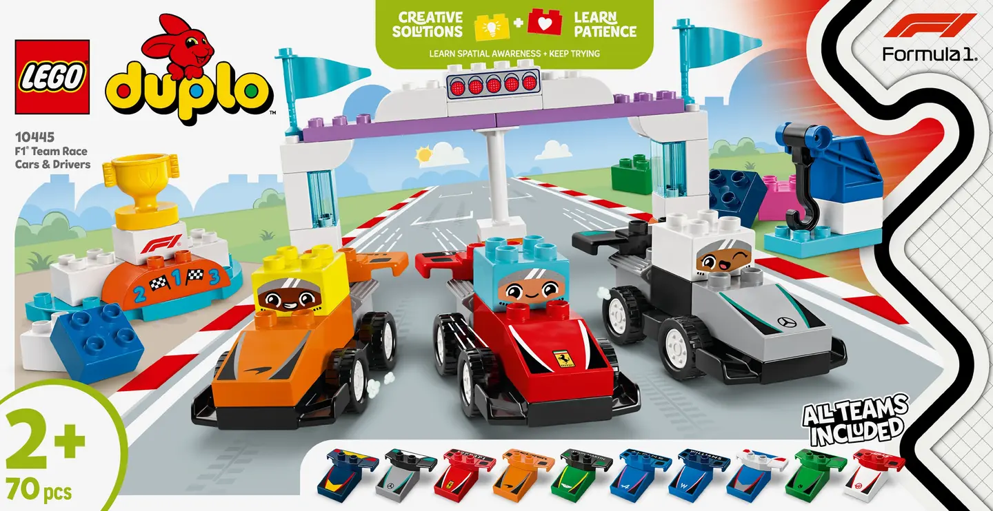 Конструктор LEGO Автомобілі для перегонів і пілоти команд Формули-1