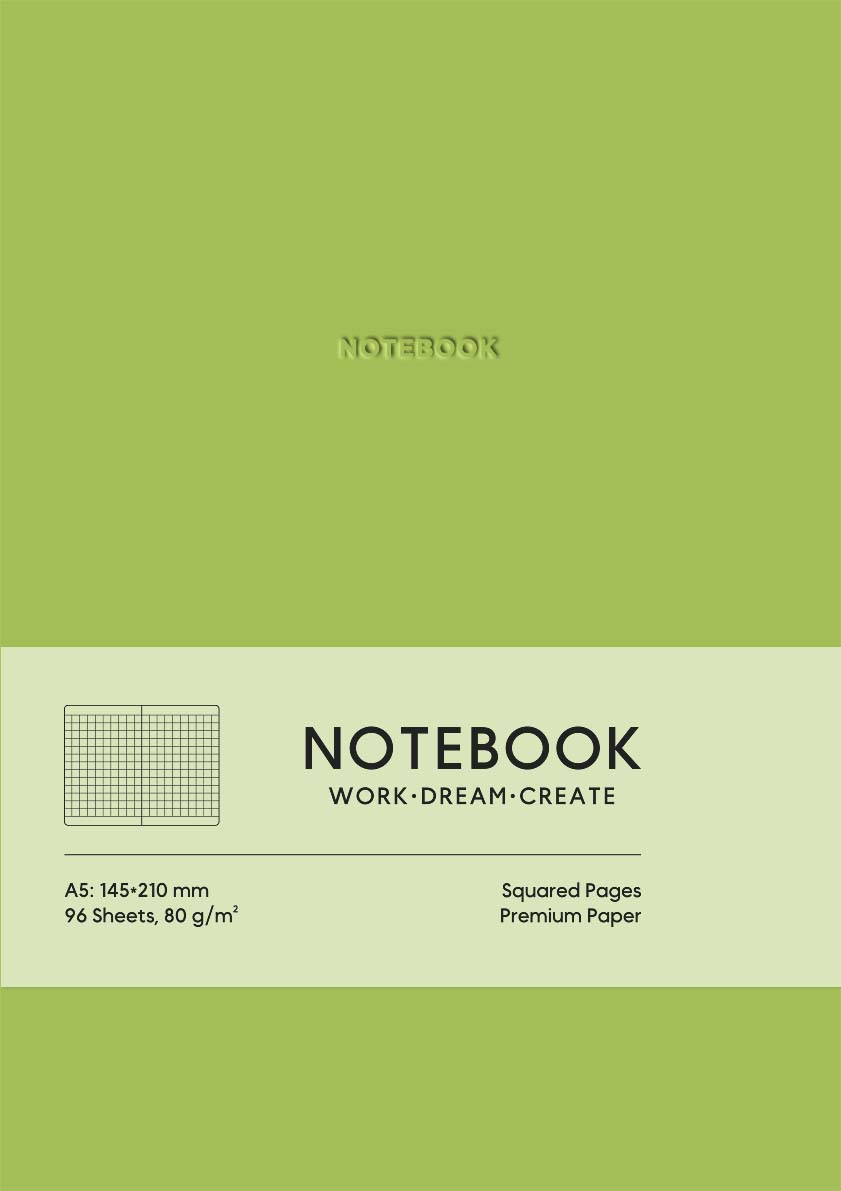 Блокнот "Notebook" у клітинку (зелений)