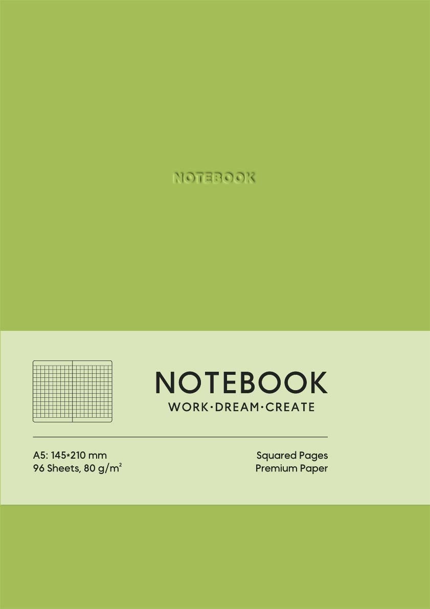 Обкладинка "Блокнот «Notebook» у клітинку (зелений)"