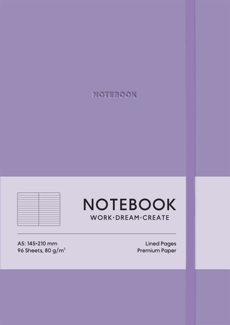 Блокнот «Notebook» у лінію (фіолетовий)