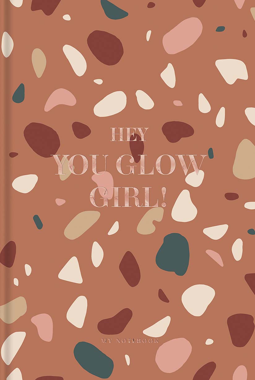 Зошит в інтегральній палітурці "Hey, you glow girl!"...