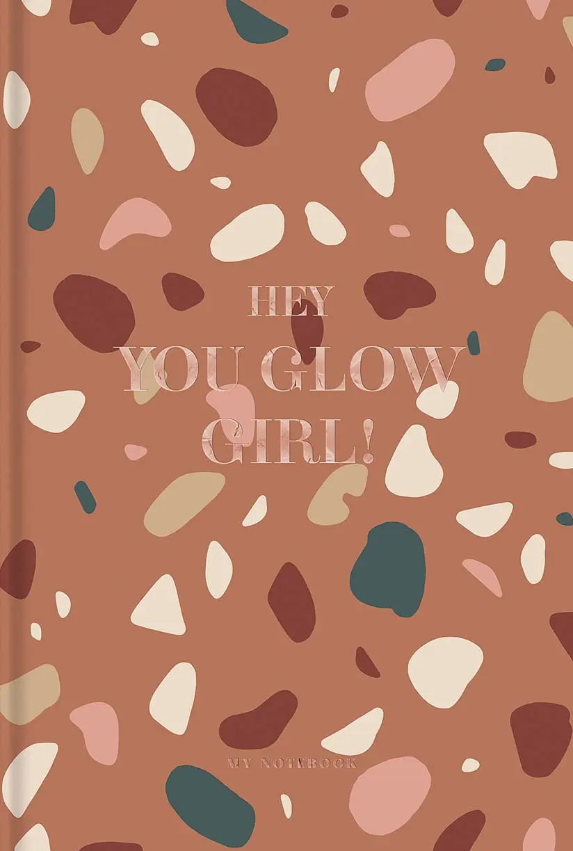 Зошит в інтегральній палітурці «Hey, you glow girl!» у клітинку