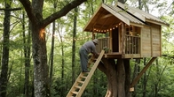 Building a Treehouse Cabin from Start to Finish | Complete Build