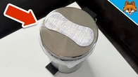 THAT´S why you should stick a PANTY LINER to your Trash Can(GENIUS)