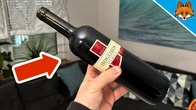Press THIS against the Wine Bottle and WATCH WHAT HAPPENS(Awesome Trick)