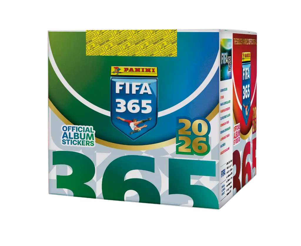 Обкладника "Коробочка з 36-ма пакетиками наклейок Panini FIFA 365 2026" Обкладинка "Коробочка з 36-ма пакетиками наклейок Panini FIFA 365 2026"