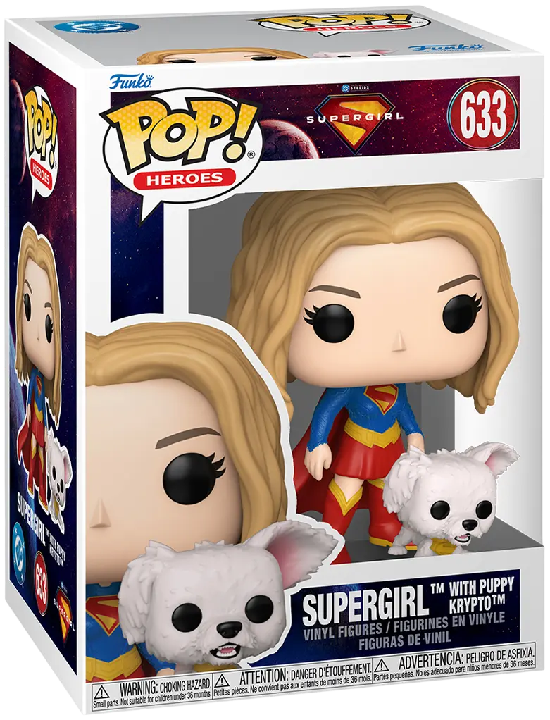 Обкладинка "Набір фігурок Funko Pop DC Comics Суперґьорл і Крипто Суперпес"