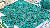 Уникальный КВАДРАТНЫЙ МОТИВ КРЮЧКОМ Crochet Square Motif EASY Stunning Lace Pattern for Beginners