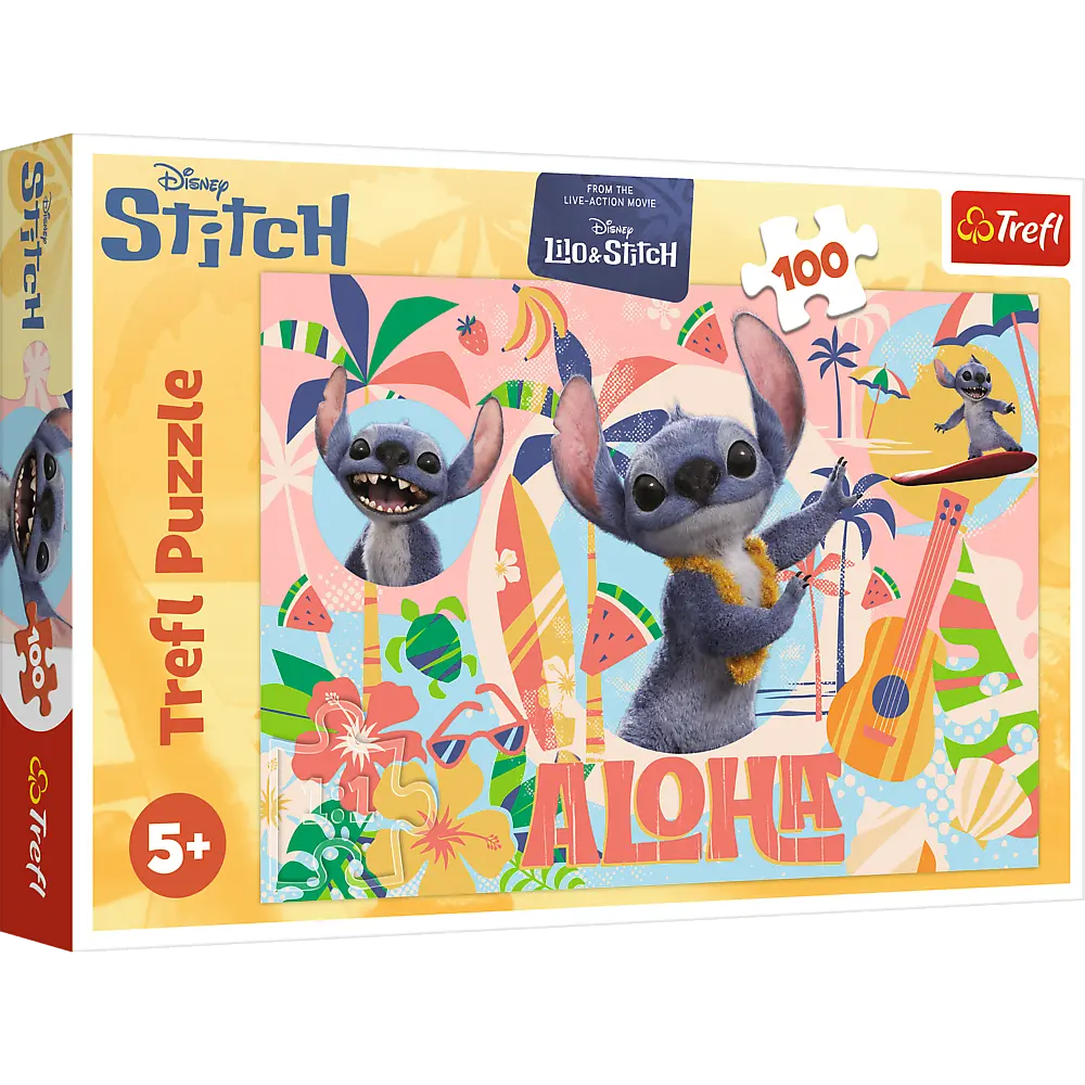 Обкладинка "Пазл Trefl Disney Stitch The Movie Стіч та друзі 100 елементів"