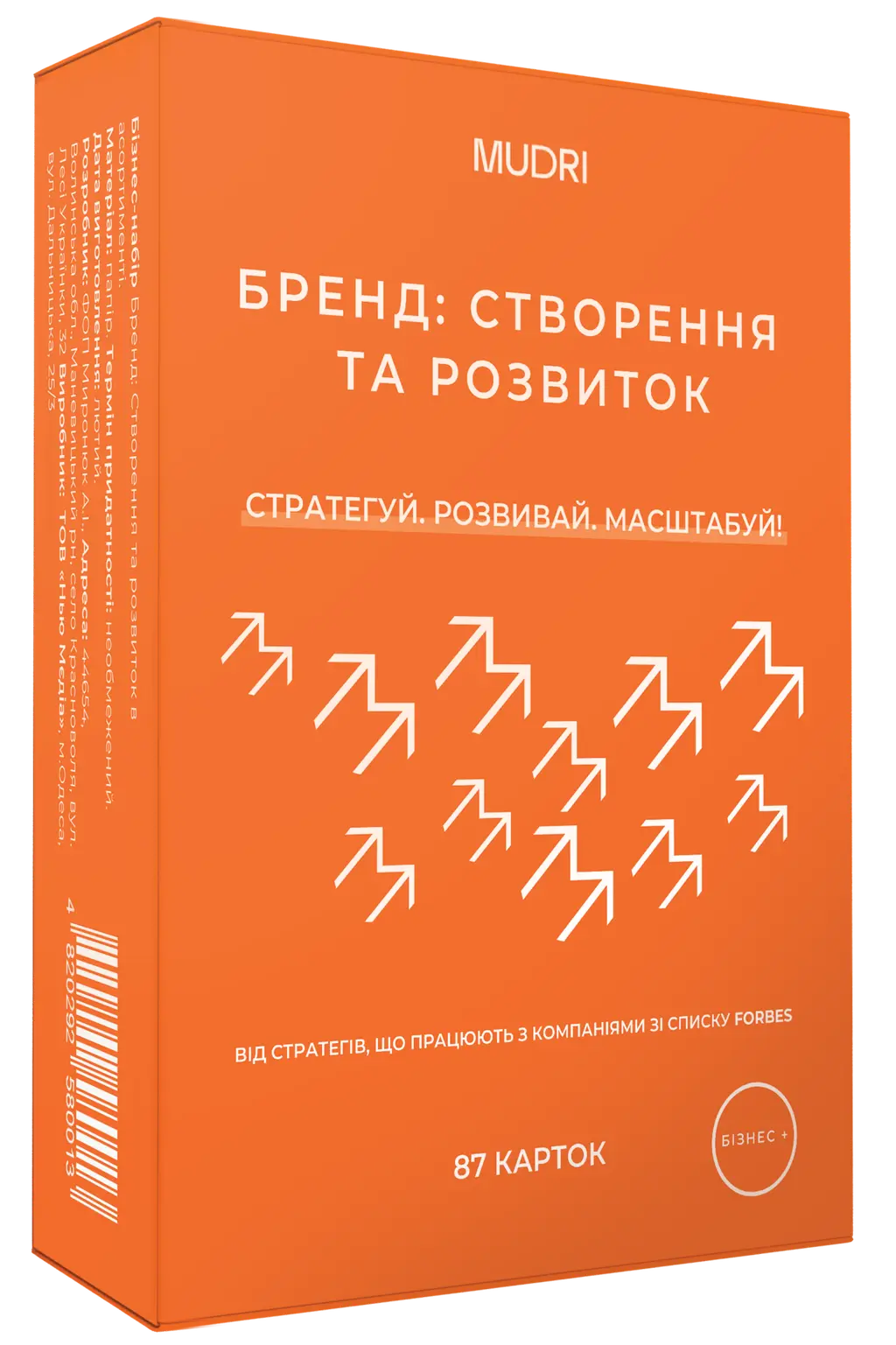 Обкладника "Набір карток «Бренд: створення та розвиток»" Обкладинка "Набір карток «Бренд: створення та розвиток»"