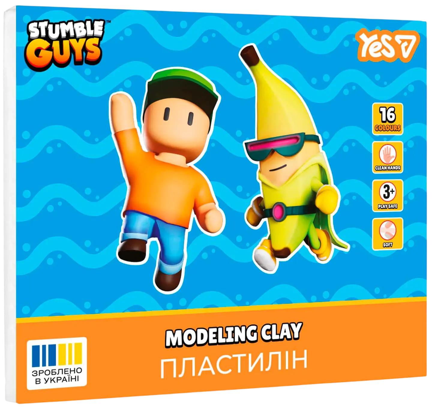 Пластилін Yes 16 кольорів Stumble Guys