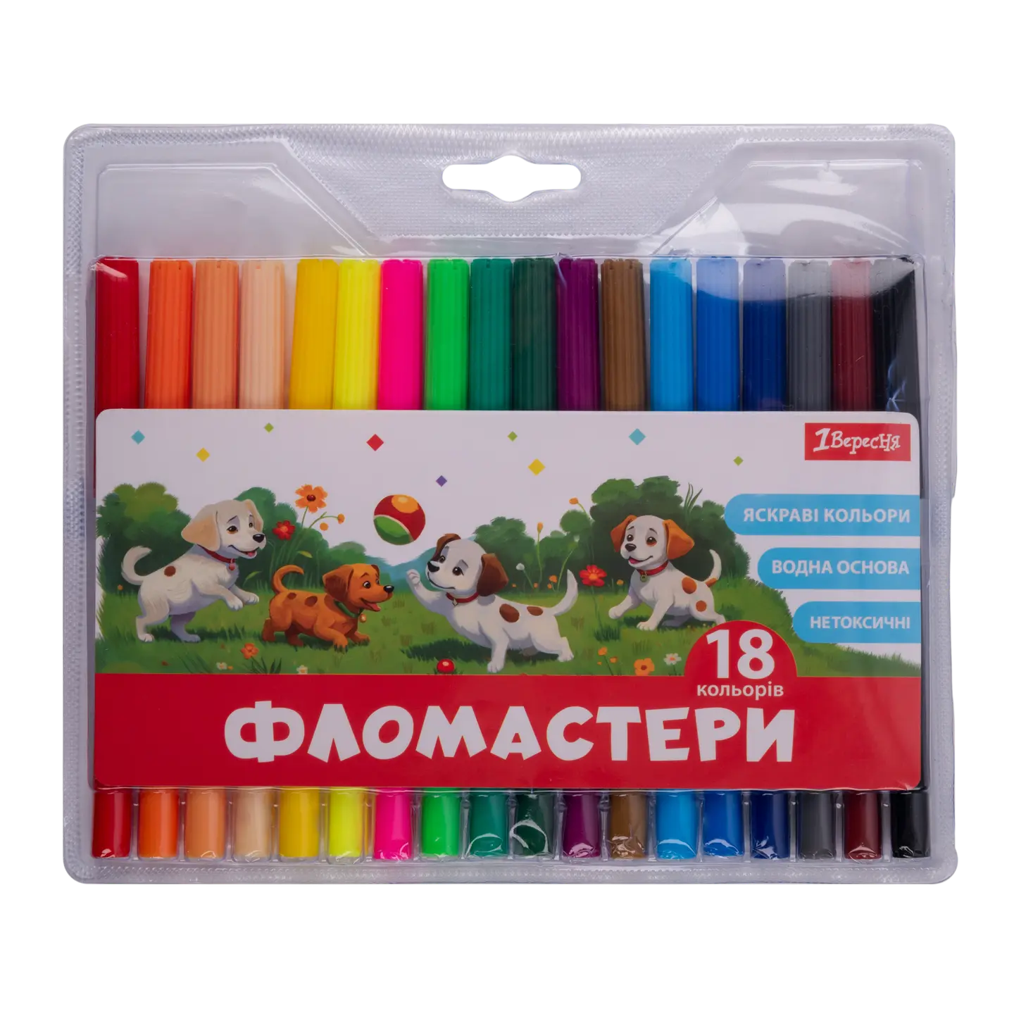 Фломастери 1Вересня 18 кольорів Classic
