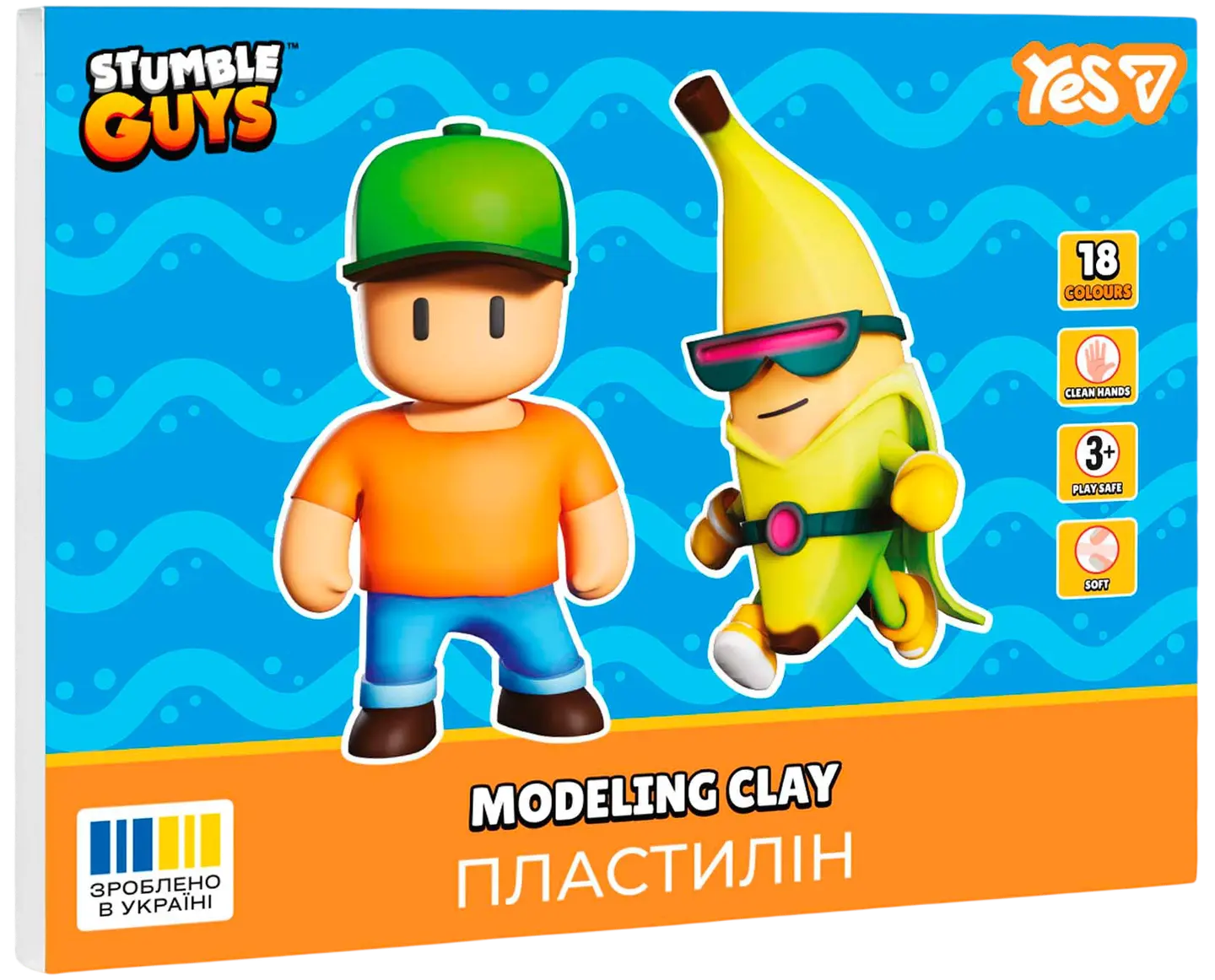 Пластилін Yes 18 кольорів Stumble Guys