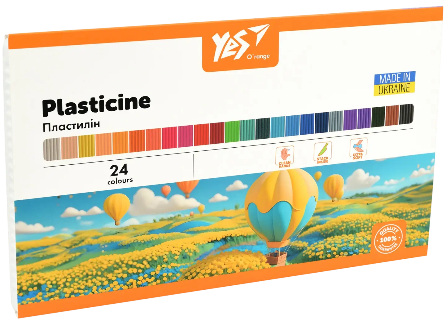 Пластилін Yes 24 кольори Orange Line