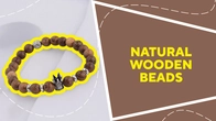 Natural wooden beads