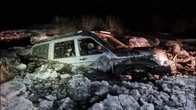 УАЗ Патриот 2.0 брошен во льдах , вода поднялась на 1,5 метра