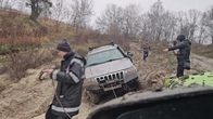 #OFFROAD на боку JEEP Grand Cherokee WJ V8 опять в капкане