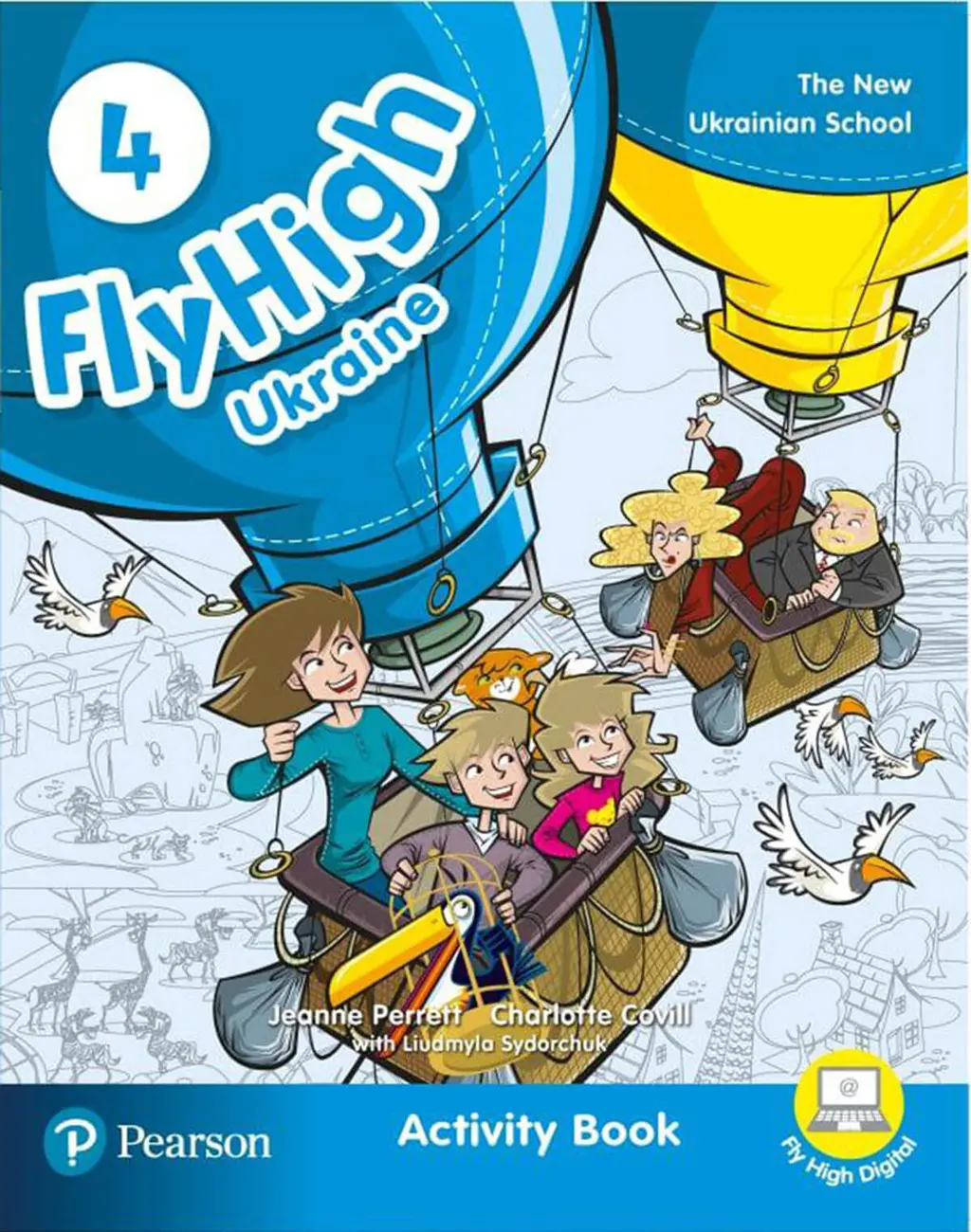 Обкладинка "Fly High 4. Workbook UKRAINE"