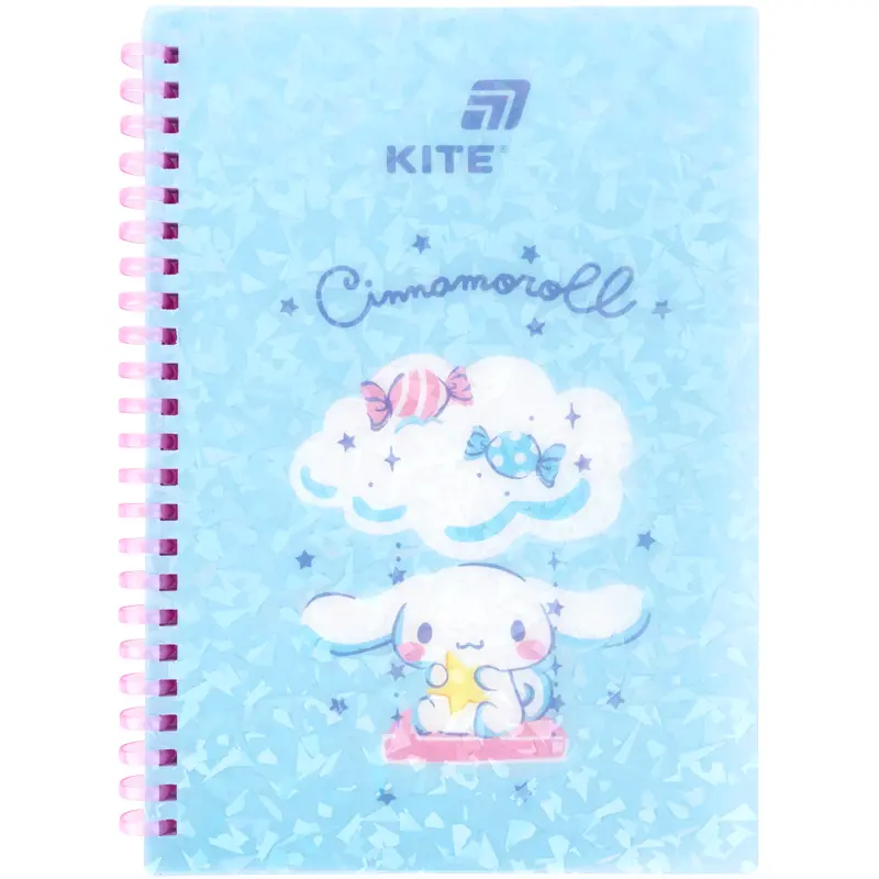 Блокнот на спіралі Cinnamoroll (А5, 80 аркушів, клітинка)