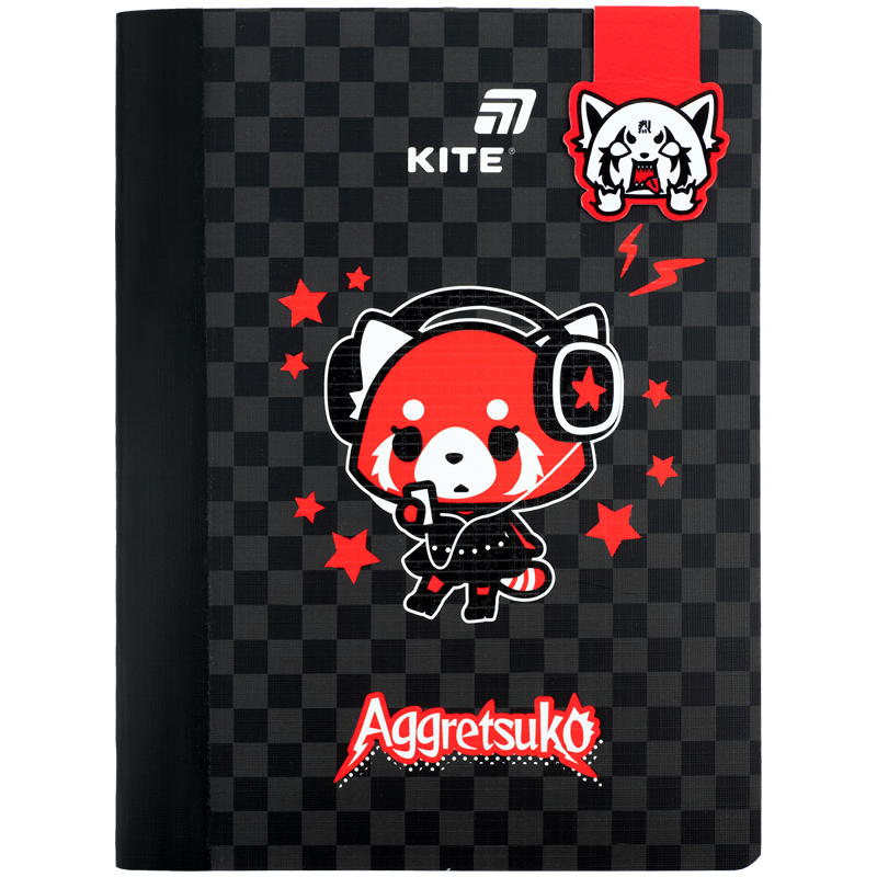 Блокнот з магнітною закладкою Kite Aggretsuko (А5,...
