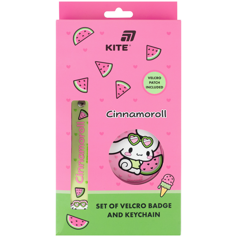 Набір бейдж на липучці та підвіска Kite Cinnamoroll...