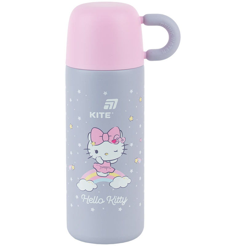 Термос Kite Hello Kitty, 480 мл (сірий)