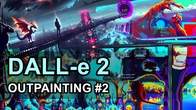 OpenAI DALL-E 2: New feature "OutPainting" test with steps