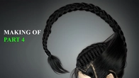 Ornatrix/3ds Max/V-Ray: How to make a smooth hair transition in braids?