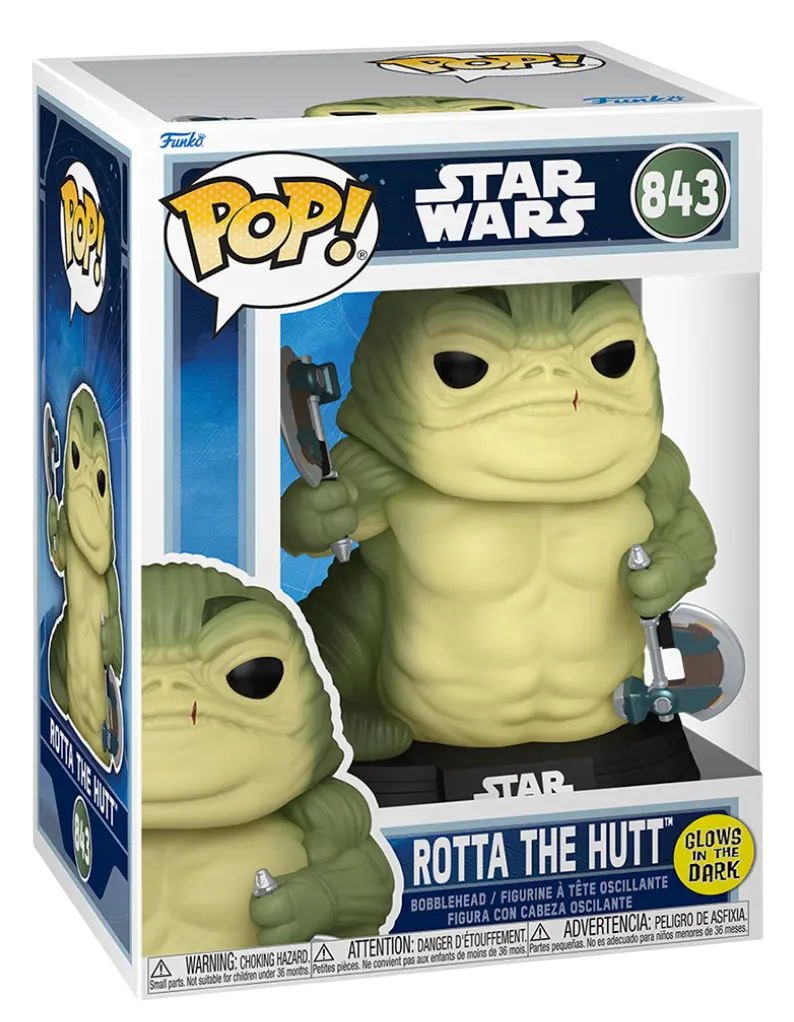 Фігурка Funko Pop Star Wars Мандалорець і Ґроґу Ротта Хатт (GW)