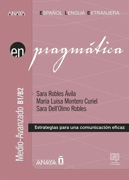 Обкладника "Pragmática B1/B2. Estrategias para una comunicación eficaz" Обкладинка "Pragmática B1/B2. Estrategias para una comunicación eficaz"