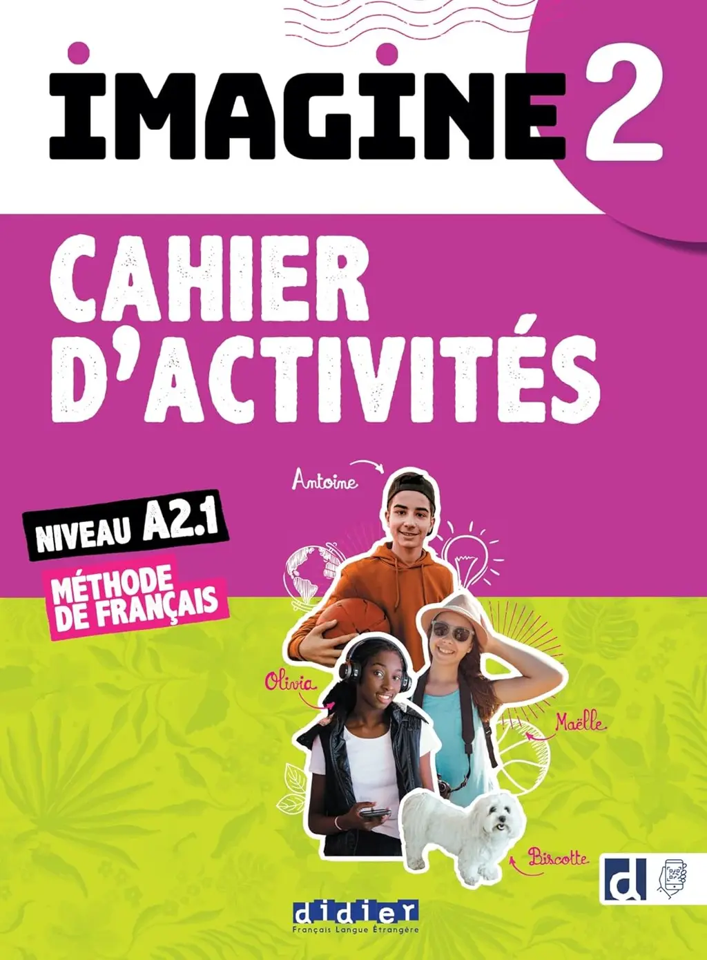 Обкладника "Imagine 2 A2.1 Cahier d'activites + CD mp3 + didierfle.app" Обкладинка "Imagine 2 A2.1 Cahier d'activites + CD mp3 + didierfle.app"