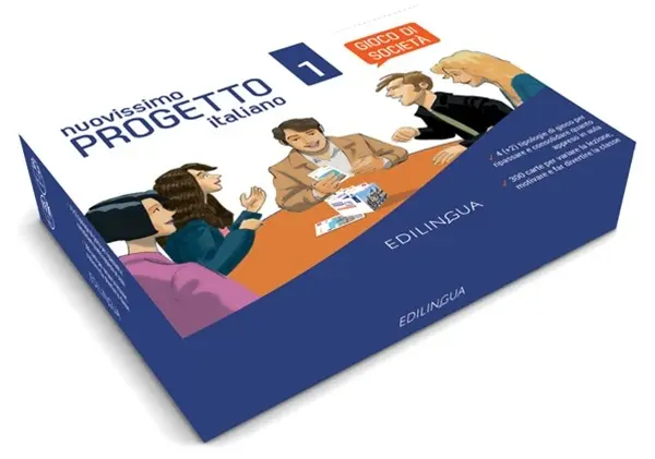 Обкладинка "Progetto Italiano Nuovissimo 1 (A1-A2) Gioco di società"