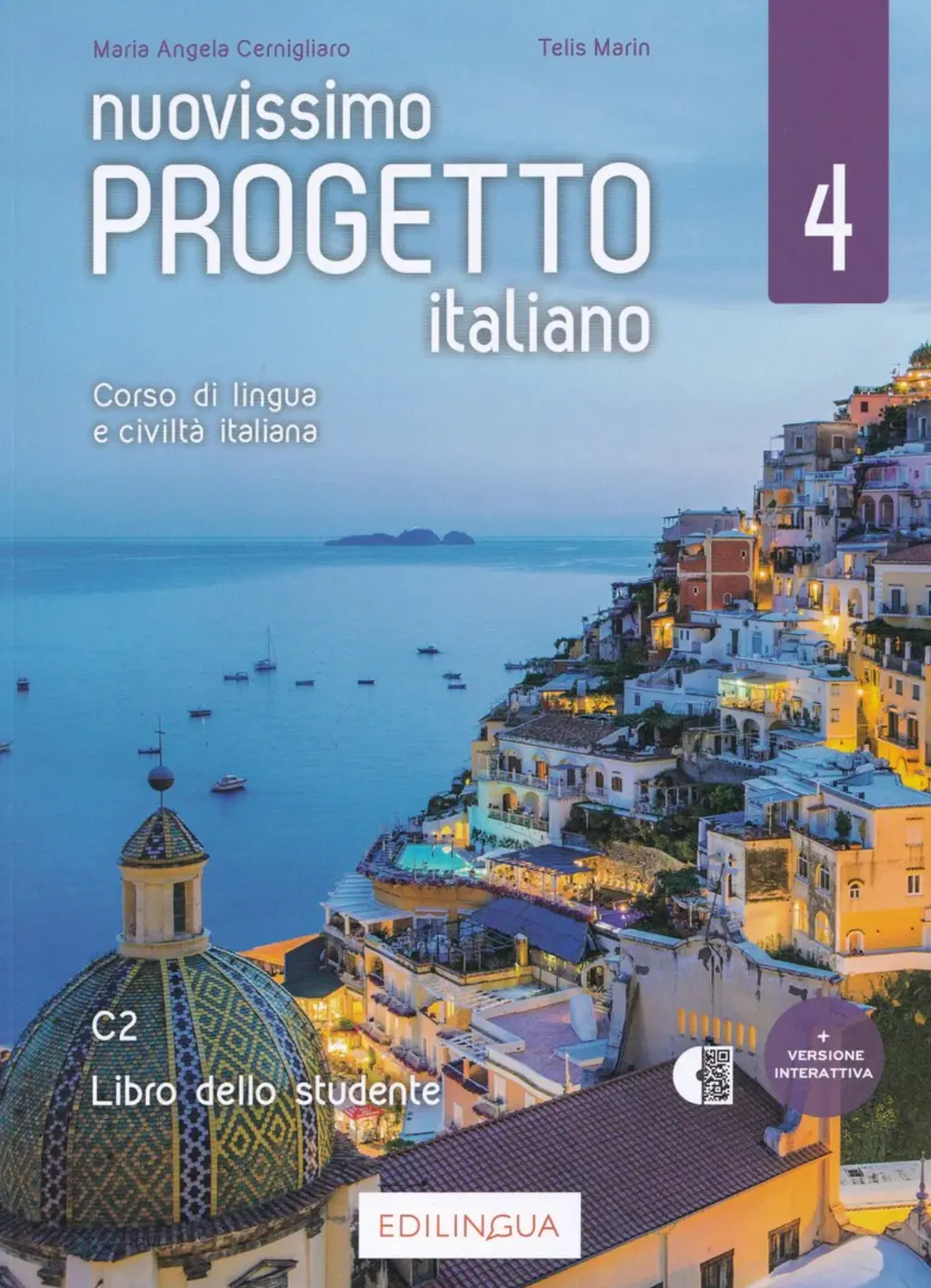 Обкладинка "Progetto Italiano Nuovissimo 4 (C2) Libro dello studente + audio (QR code)"