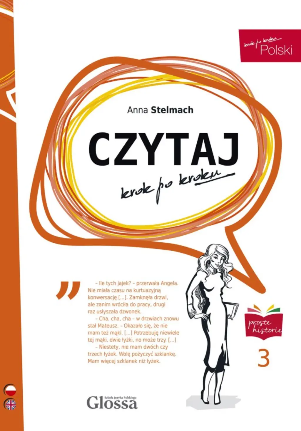 Обкладника "Polski, krok po kroku 3 Czytaj" Обкладинка "Polski, krok po kroku 3 Czytaj"