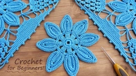 Crochet SUPER EASY AND BEAUTIFUL FLOWER for beginners! CROCHET PATTERN Step by step guide