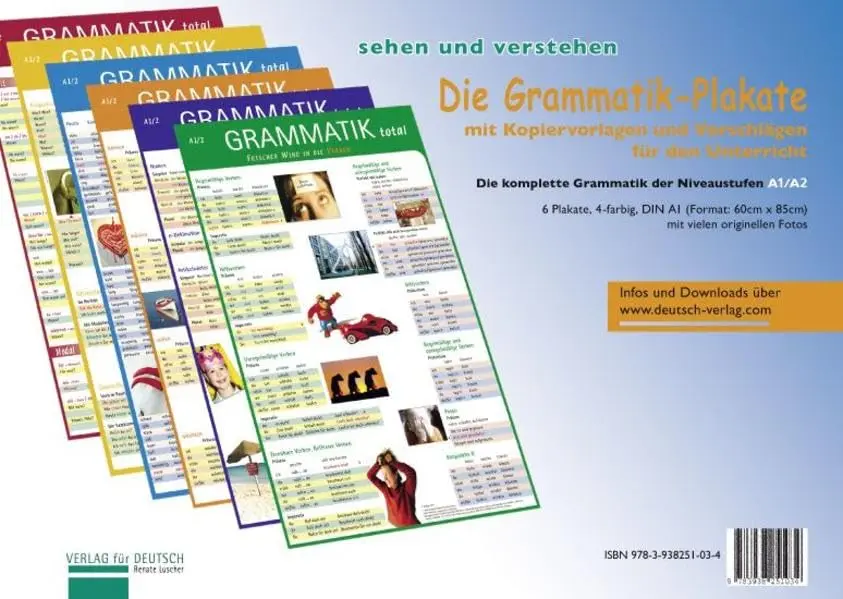 Обкладника "Die Grammatik Plakate mit Uebungsheft" Обкладинка "Die Grammatik Plakate mit Uebungsheft"