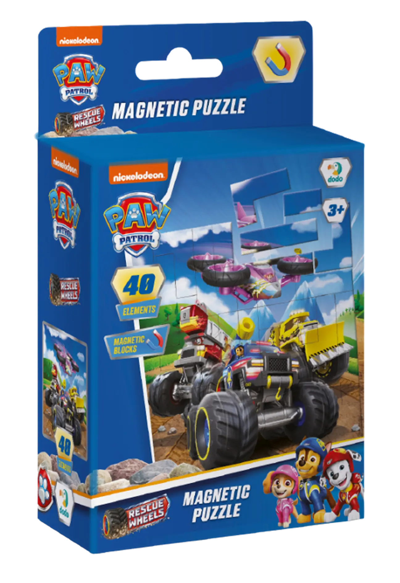 Магнітний пазл на 40 елементів Paw Patrol. Колеса